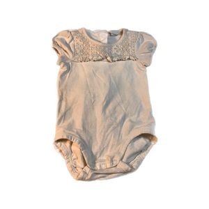 H&M Baby Girl Onesie White Lace | Size - 6-9 Months